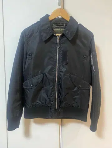 레어 schott x 아메리칸 러그 씨 L-2B 블랙 플라이트 자켓