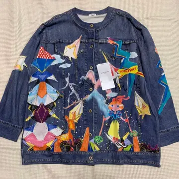 미사용 새상품 택 포함 와코루 츠모리치사토 백설공주 시리즈 데님 자켓 L