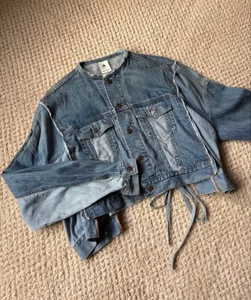 데님 블루 자켓 프리 사이즈 니코앤드 nicoand -