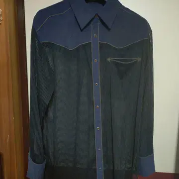 jeanasis 블랙 계열 시어 긴팔 셔츠