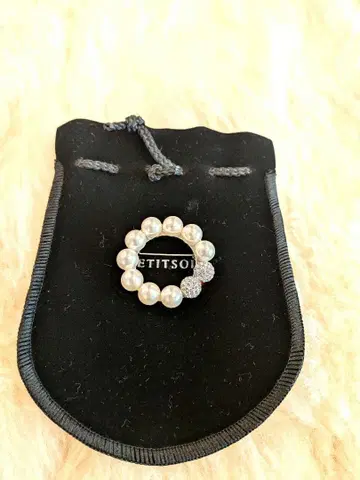 도쿄 SOIR 펄 크리스탈 브로치