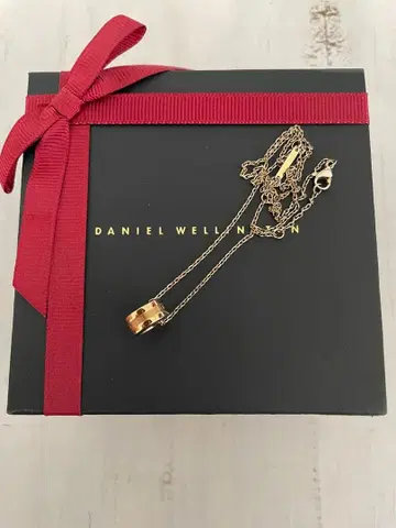 다니엘 웰링턴 핑크 골드 목걸이