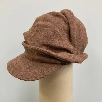 ca4la 카시라 브라운 모헤어 울 혼방 헌팅 캡