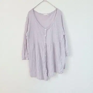 days* 가디건 린넨 일본제 프리 라벤더 보라색 내추럴