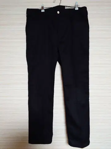 미사용 Schott COTTON TWILL 워크 팬츠 34 블랙