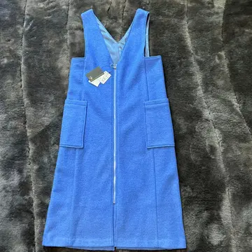 aga 롱 기장 베스트 모 65% V넥 지퍼 부착 정가 25,000엔