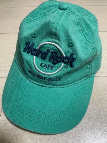 하드 록 카페 캡 민트 그린 런던 자수
