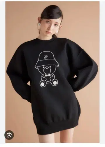 리엔다 rienda R베어 니트 탑 니트탑 원피스