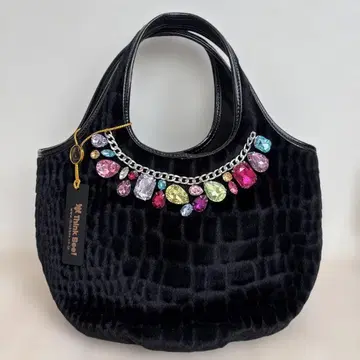 [ 레어! 새상품급 ] Think Bee! 블랙 비쥬 핸드백