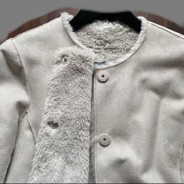 리버서블 노카라 코트 라이트 그레이