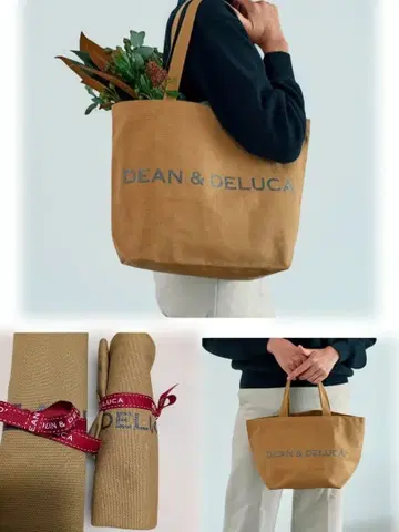DEAN & DELUCA 토트백 브라운 2개 세트 차리티 한정판