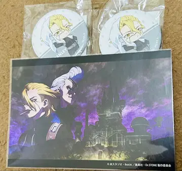 Dr.STONE DMM 스크래치 엽서 캔뱃지 스탠리 제노