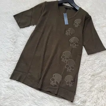 스터드마핀 니트 카키 L 오부소매 정가 10500엔