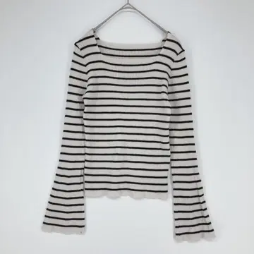 fifth 피프스 리브 스트라이프 긴팔 스웨터 S 사이즈