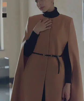 [ 고베 레터스 ] 케이프 코트 카멜