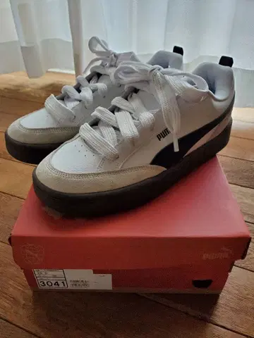 PUMA 스니커즈 3041 28.0cm 크림 BK