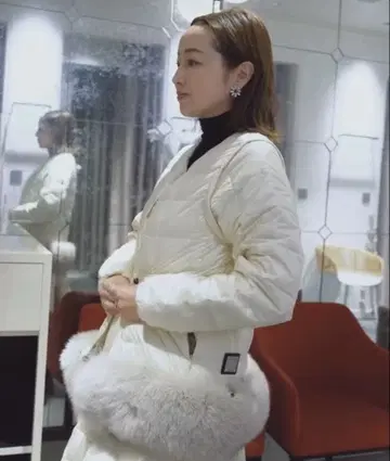 TAION EXTRA 볼레로 다운 화이트 3WAY S