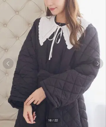 아림 퀼팅 롱 코트 아이냥