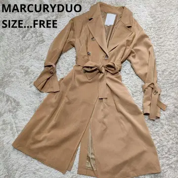 MARCURYDUO 머큐리 듀오 테론치 코트 카멜 프리 사이즈