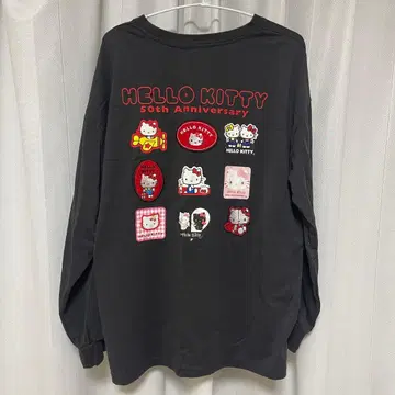 HELLO KITTY 50주년 기념 롱 슬리브 T셔츠 L 사이즈 시마무라