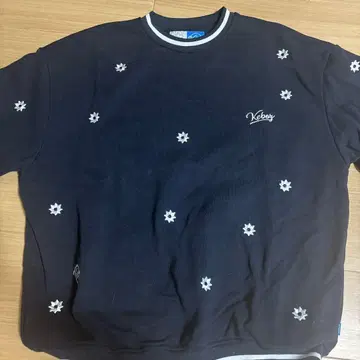 Keboz 꽃무늬 자수 트레이닝복 XL 네이비
