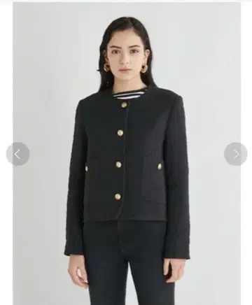 Mila Owen 노카라 트위드 자켓 사이즈 0