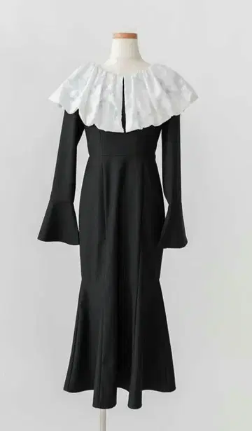 란다 벌룬 컬러 머메이드 원피스