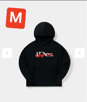 iDea 블랙 후드티 M 사이즈