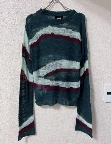 soduk wave 니트 탑 스웨터