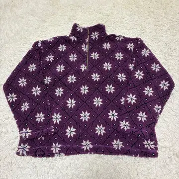 LLBean 노르딕 패턴 보아 플리스 하프 지퍼