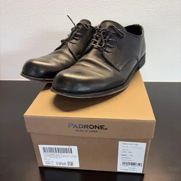 PADRONE 일본제 블랙 드레스 슈즈