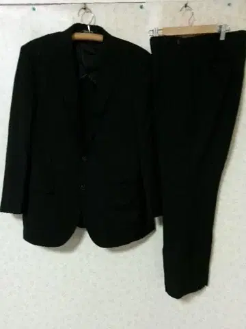 100683 SAVILE ROW 수트 상하의 블랙 백 오픈