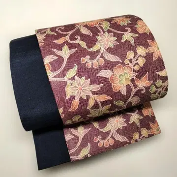 꽃 사라사 한 폭 코부쿠로 오비 긴 길이