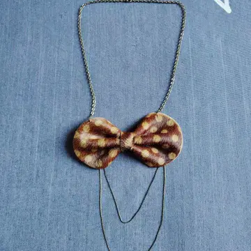 핸드메이드 송치 가죽 목걸이
