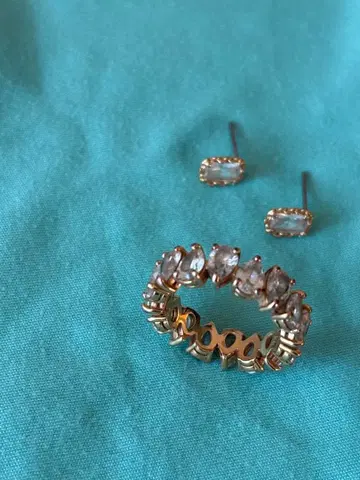 스와로브스키 Matrix 반지 & 귀걸이