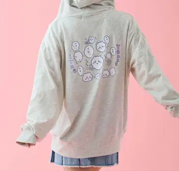 치이카와 ZIP 후드티 YADA! 믹스 그레이