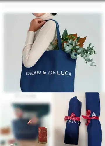 DEAN & DELUCA 토트백 파랑 2개 세트 차리티 한정판