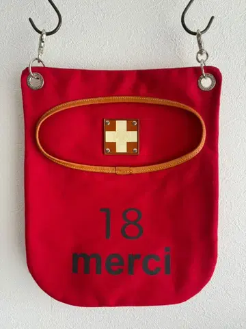 키노쇼 캔버스 캥거루 포켓 RED 빨간색