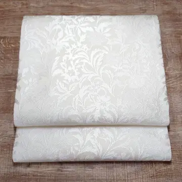 후쿠로 오비 당화 백백 실크 재단 포함