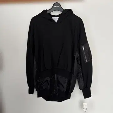 PASSIONE 블랙 후드 부착 후드티