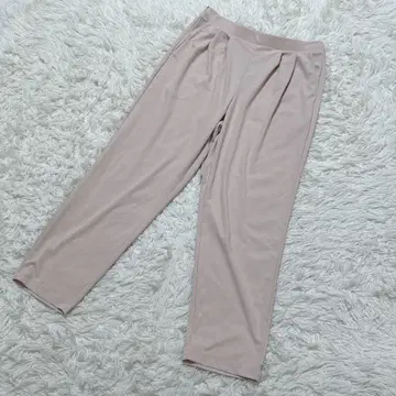 [ c6332 ] UNIQLO 크레이프 저지 테이퍼드 팬츠 연핑크