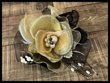 G2 NZ59 도쿄 소와르 펄풍 장식 플라워 꽃 코사지 브로치