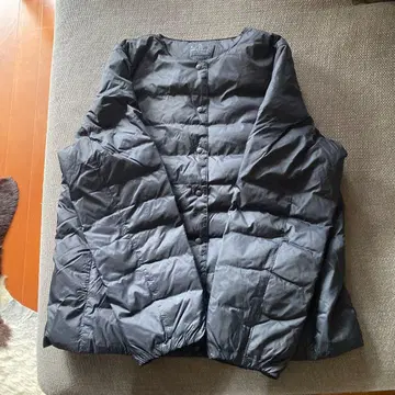 MUJI 블랙 다운 자켓 XL