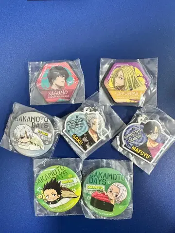 SAKAMOTO DAYS 캐릭터 캔뱃지 세트 쿠라스시 콜라보
