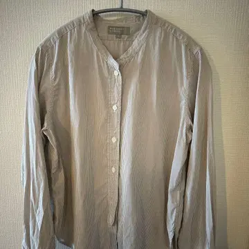 MARGARET HOWELL 스트라이프 긴팔 셔츠