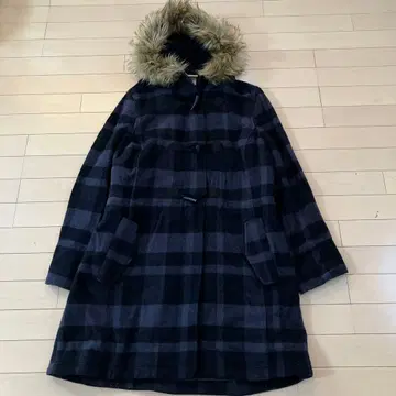 11.1 엘엘빈 bellandi 더플 코트 체크 블랙 L