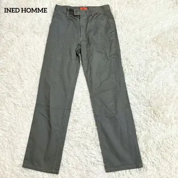 [이네드옴므] 스트레이트 팬츠(2) 워셔블 일본제 캐주얼 그레이