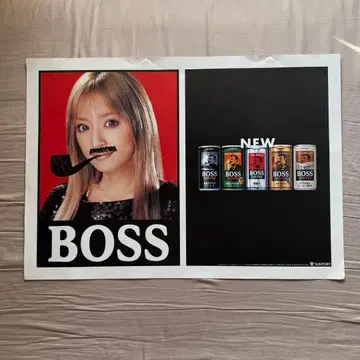 하마사키 아유미 포스터 산토리 BOSS 캔