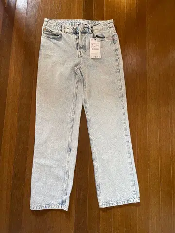 ZARA 스트레이트 데님 36 라이트 블루