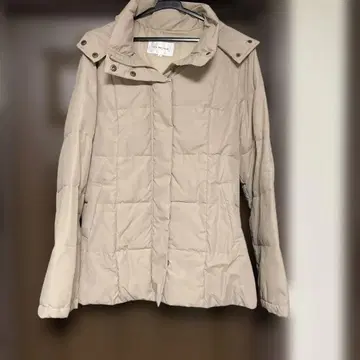 GLACIER 베이지 퀼팅 다운 자켓 L 사이즈